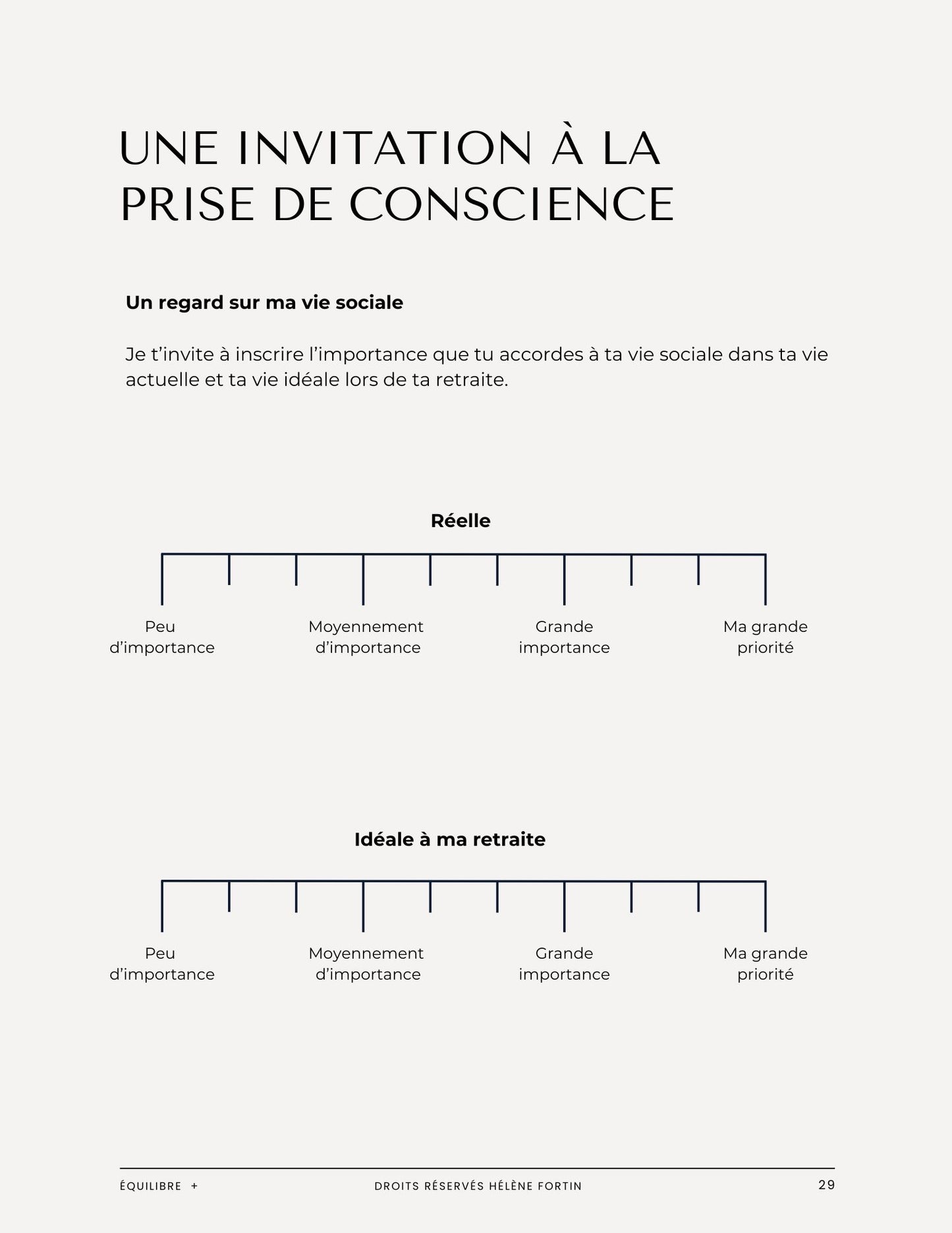 Équilibre + L'heure de la retraite