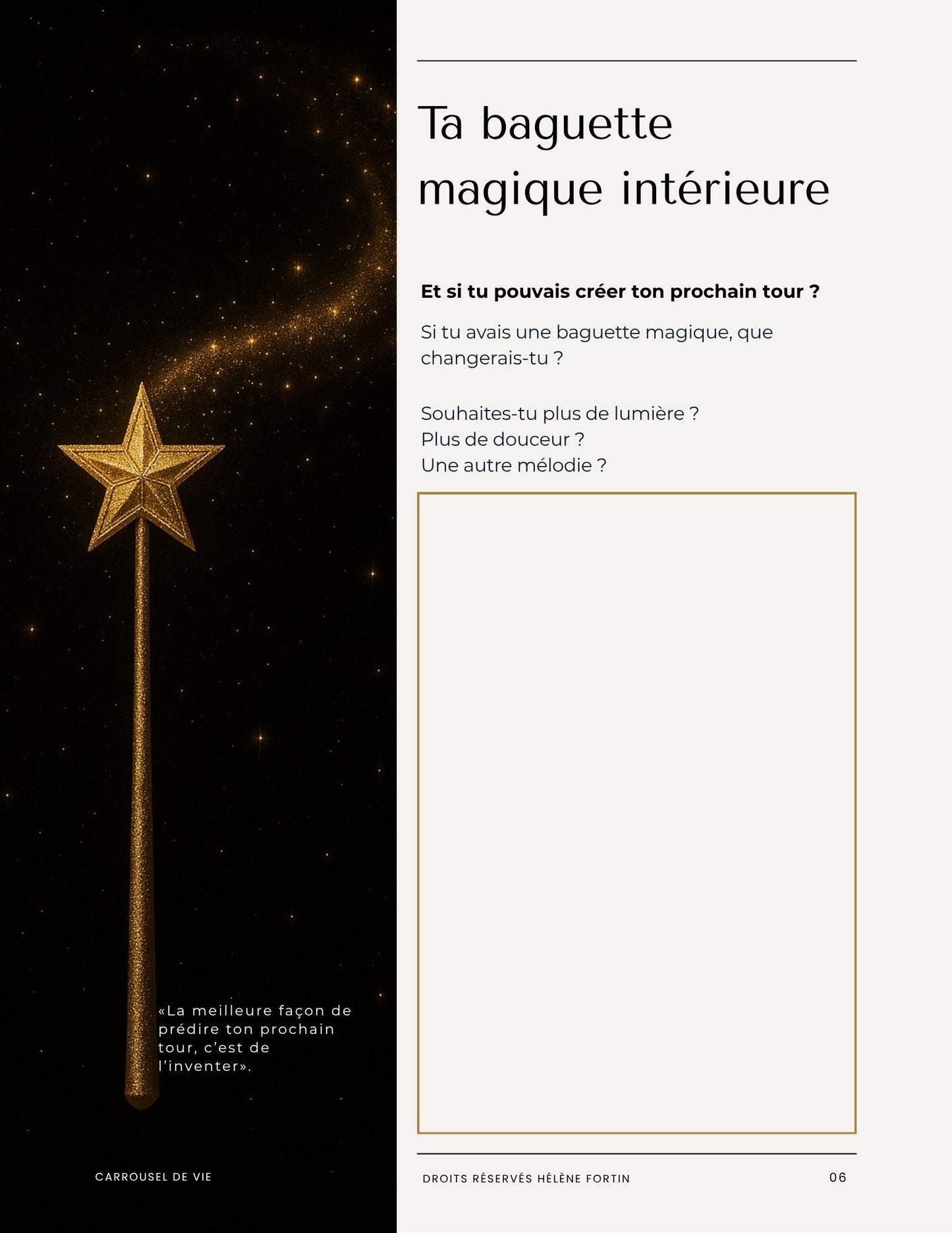 Marche vers ton bonheur ,Ton carrousel de vie